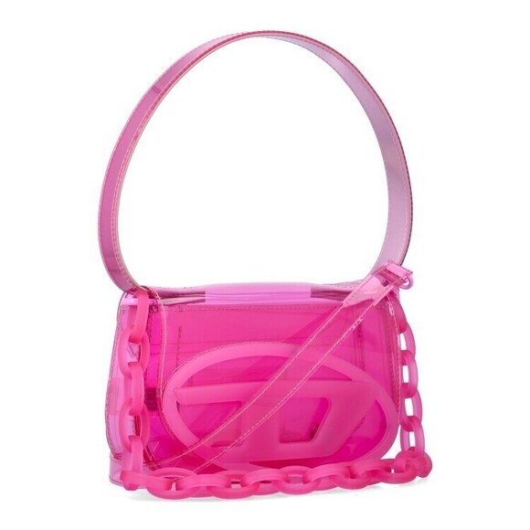 Diesel Translucent Pink Jelly Shoulder Bag - NWT - Picture 2 of 3
